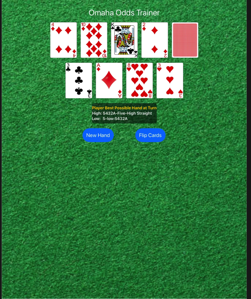 Omaha Odds Trainer screenshot 1